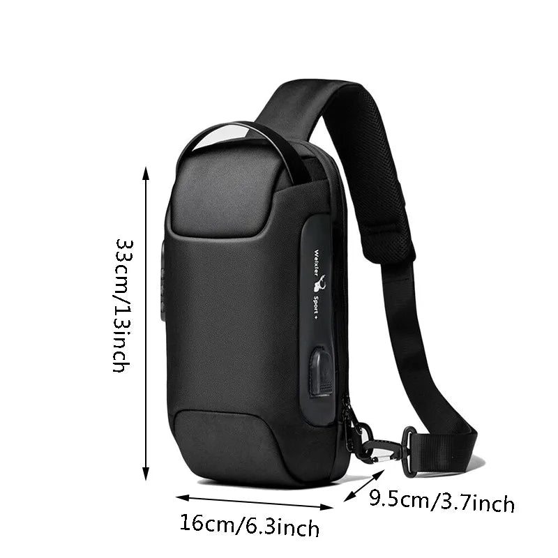 Crossbody Bag Anti-Theft Travel Bag with USB charger